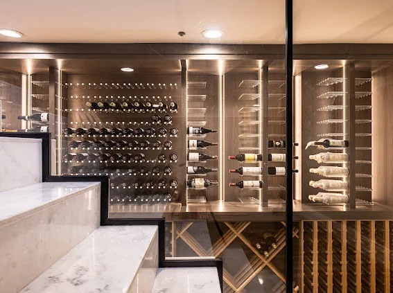 View 2 - The Brentwood Glass Estate Cellar